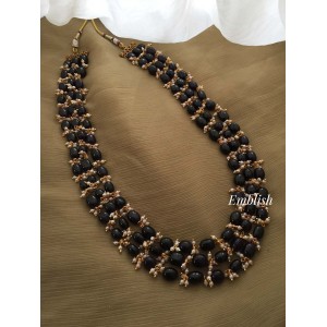 Beads Layer Neckpiece - Black