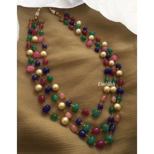 Beads Layer Neckpiece - Multi colour