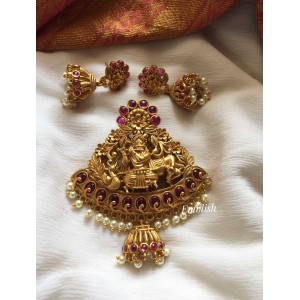 Krishnan Flower Dangler  Pendant Set 