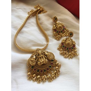 Antique Lakshmi with Haathi Pendant Set