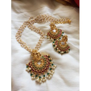 Krishna Radha Kemp Pearl Mala Set