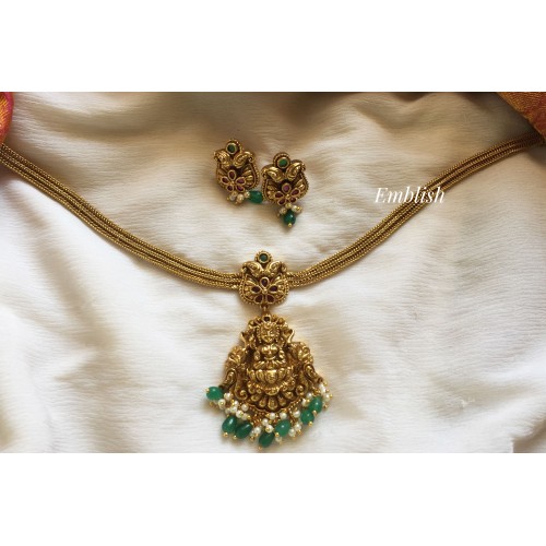 Antique Lakshmi with Double Haathi Neckpiece