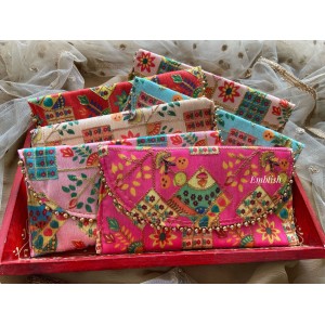 Lucknow Print Return Gift Purses