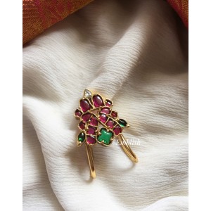 Kemp Double Peacock V shape Ring