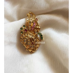 Mango with Flower Saree Pin