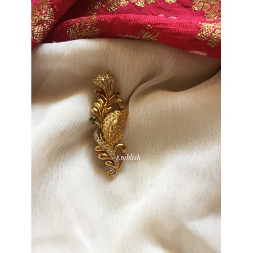 Leaf Saree Pin - 3