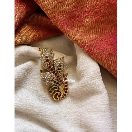 Triple Leaf Saree Pin