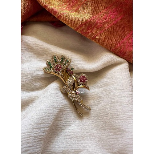 Fancy AD Lily Like Saree Pin