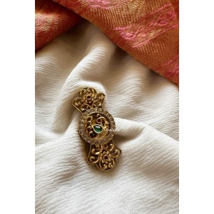 Royal Peacock Saree Pin