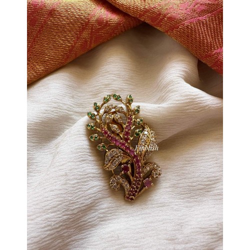 Beautiful Leaf Saree Pin