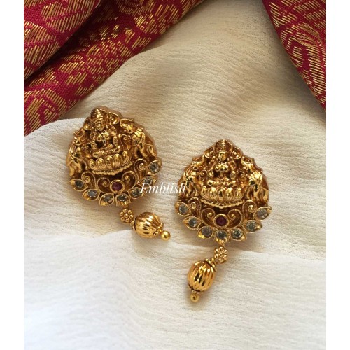 Antique gold alike Lakshmi with drops Stud
