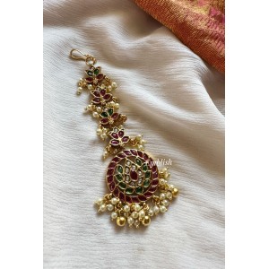 Kemp Flower Chakra Lotus Tikka - Gold Beads