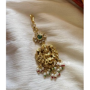 Antique Lakshmi Pearl drop Tikka