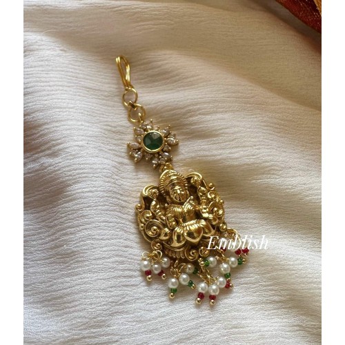 Antique Lakshmi Pearl drop Tikka
