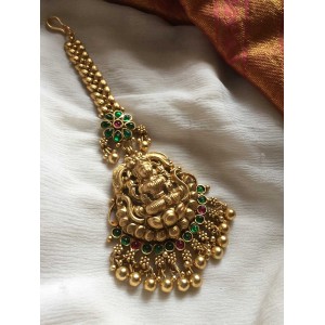 Antique Lakshmi with Flower Leaf Tikka 