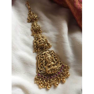 Antique Lakshmi Gold Beads Tikka 