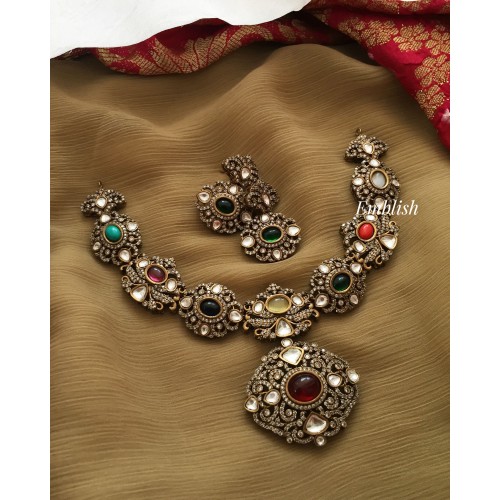  Victorian Navarathna Neckpiece 