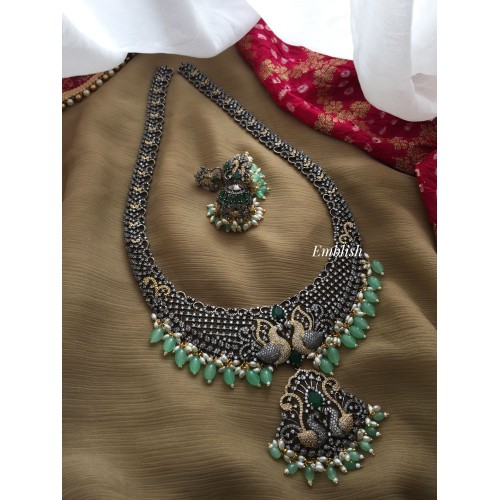 Victorian Double Peacock Neckpiece 