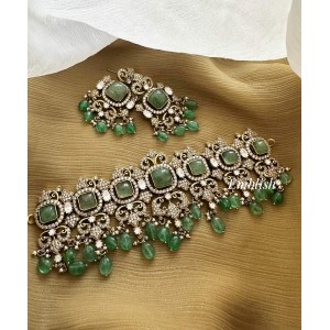 Grand Victorian Flower High Neck Choker 