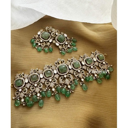 Grand Victorian Flower High Neck Choker 
