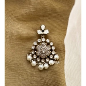 Victorian Flower Hair Choti - White