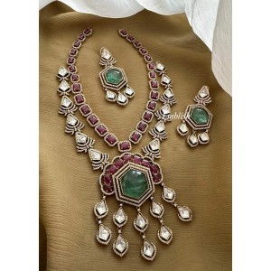 Royal Victorian Designer Pendant Double Layer Neckpiece
