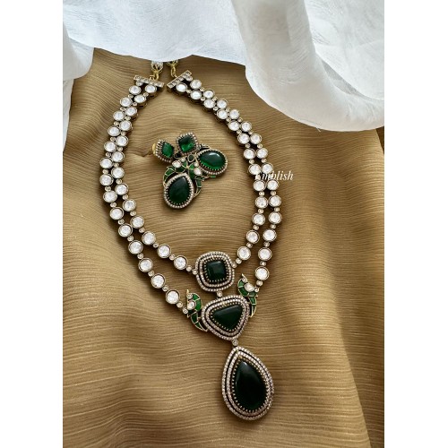 Royal Victorian Double Layer Neckpiece - Green