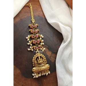 Antique Lakshmi Gold a like double Beads Tikka