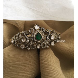 Victorian Flower Kada -  Green