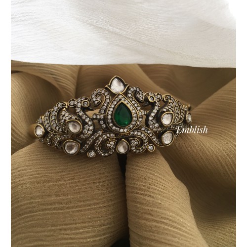 Victorian Flower Kada -  Green