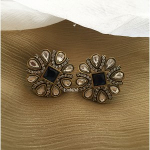 Victorian Flower Stud 1 -  Blue