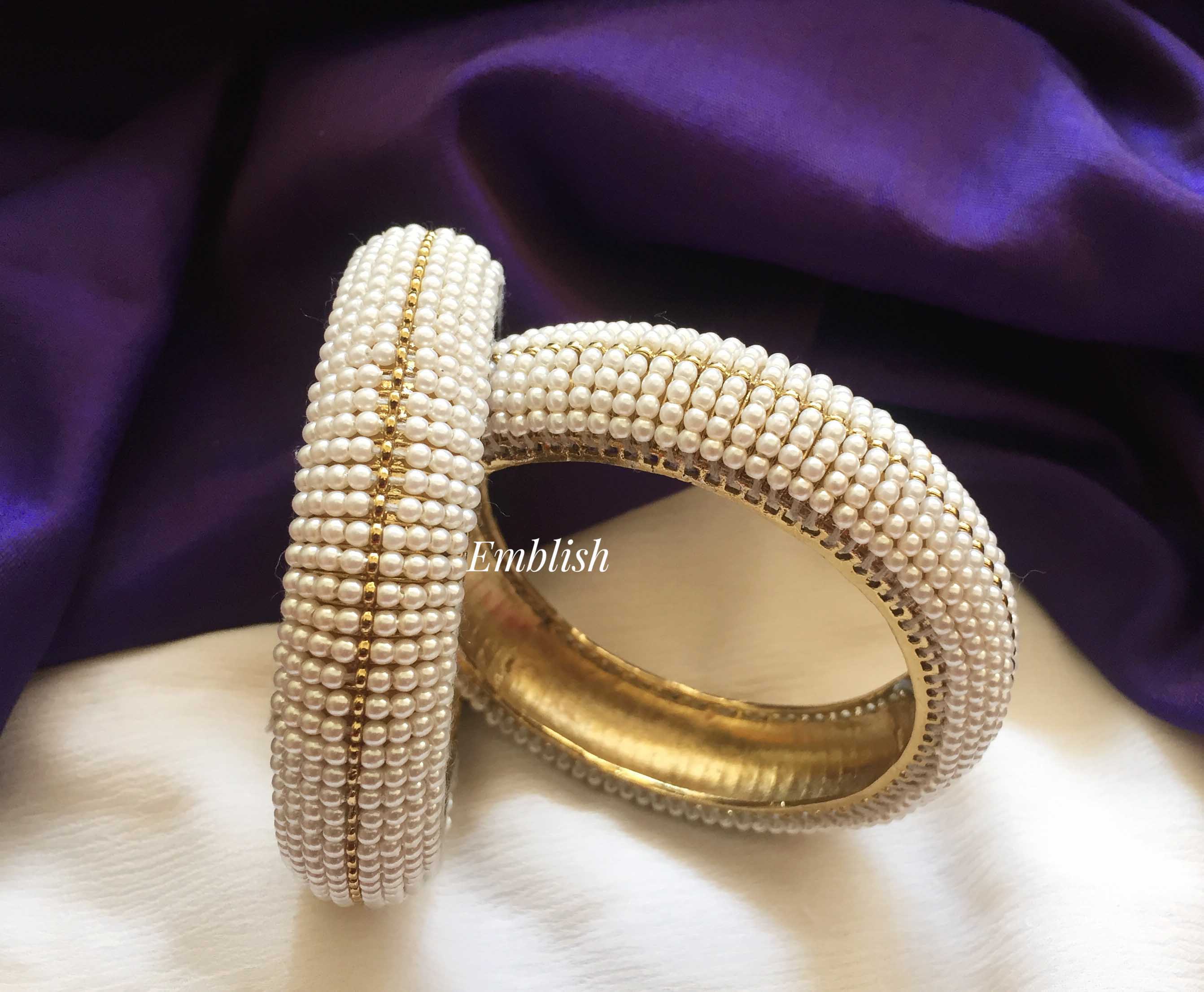 Pearl studded bangle