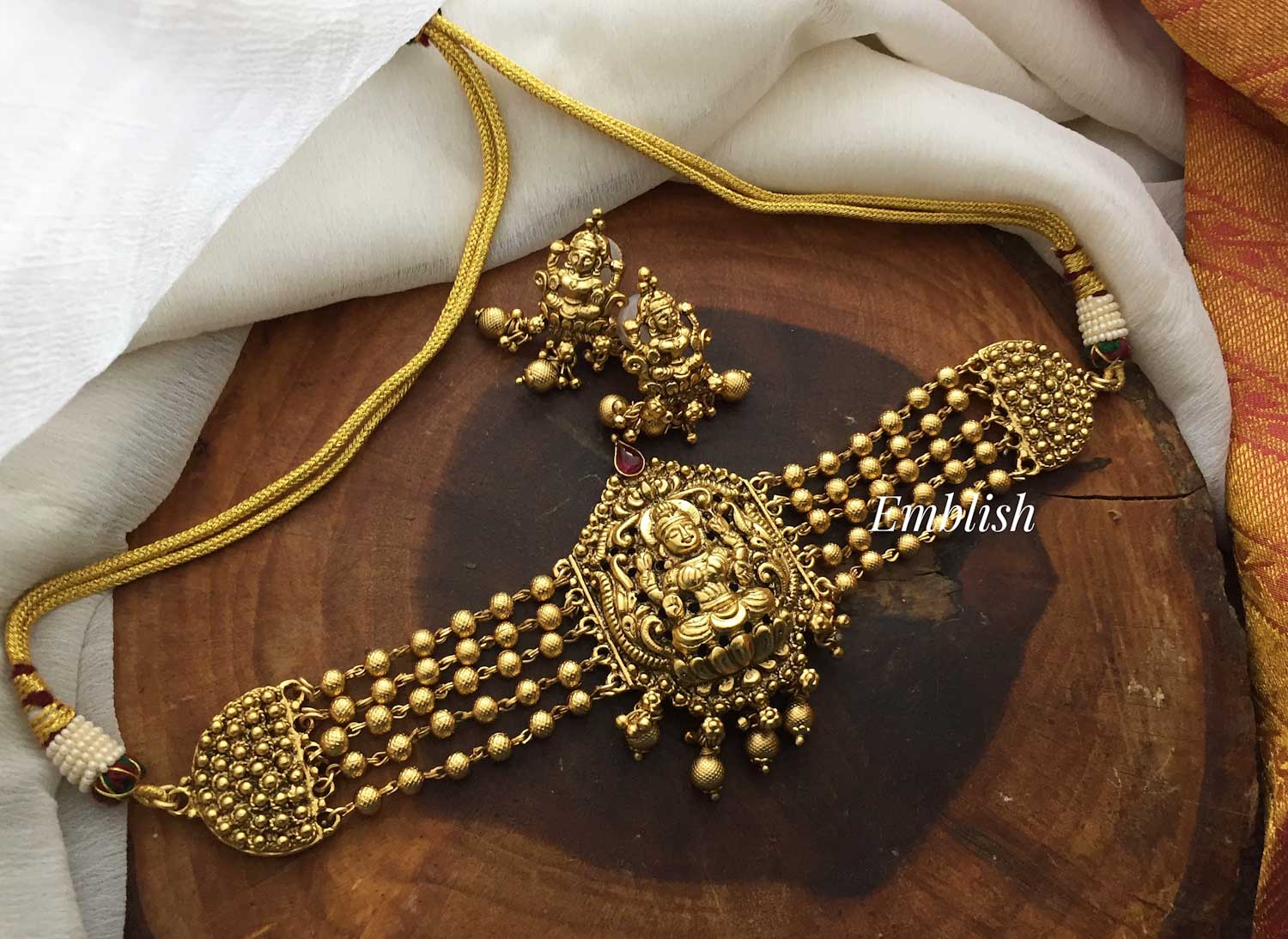 Buy Beautiful Temple Lakshmi Earrings Dance Gifts Ruby stud Online in India   Etsy