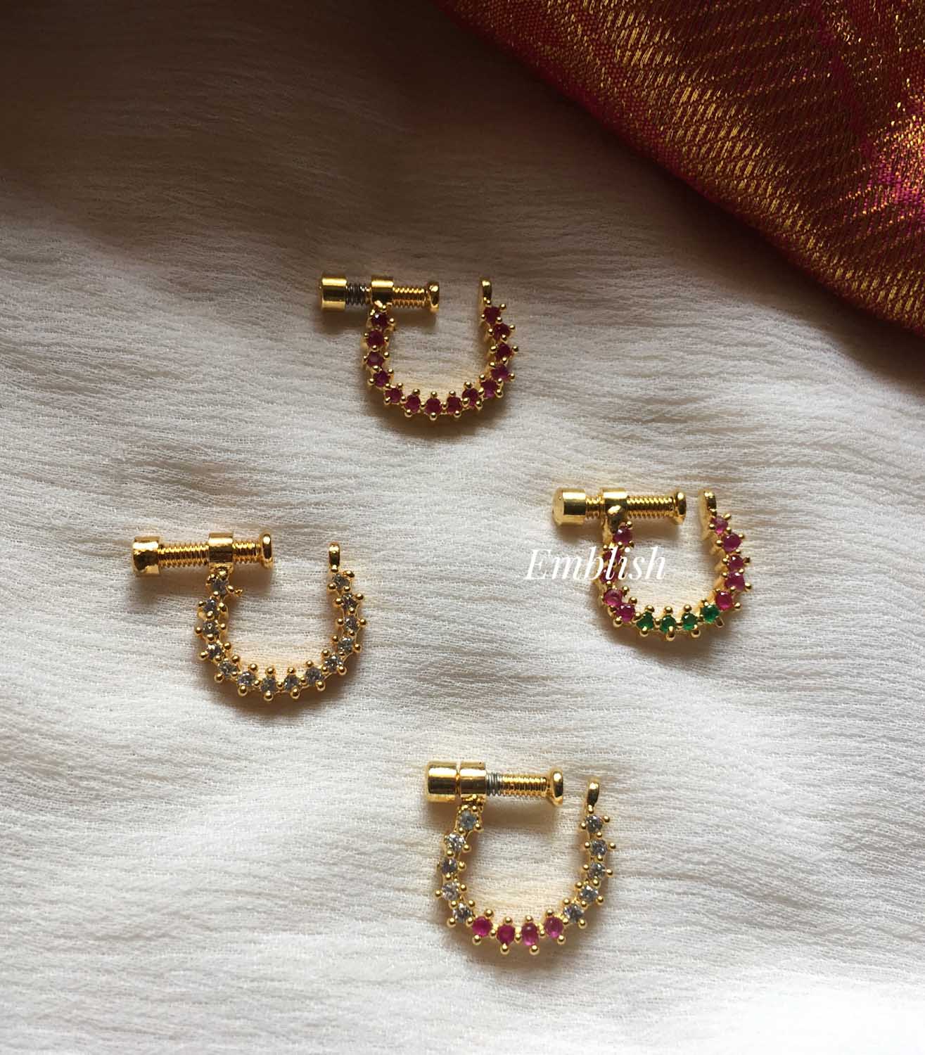 Buy Indian Nose Stud Round Nose Stud Indian Piercing Indian Online in India  - Etsy