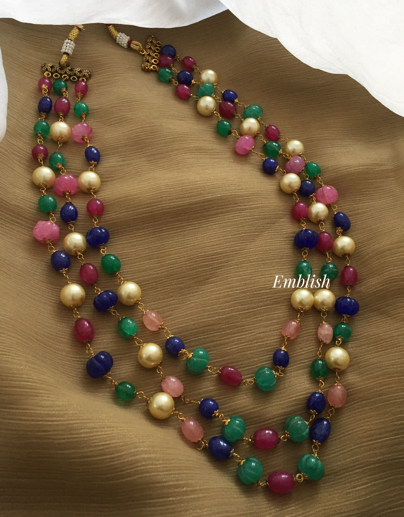 Buy online Multicolored Beaded Layered Necklace from Imitation Jewellery  for Women by Richeera for ₹499 at 74% off | 2024 Limeroad.com