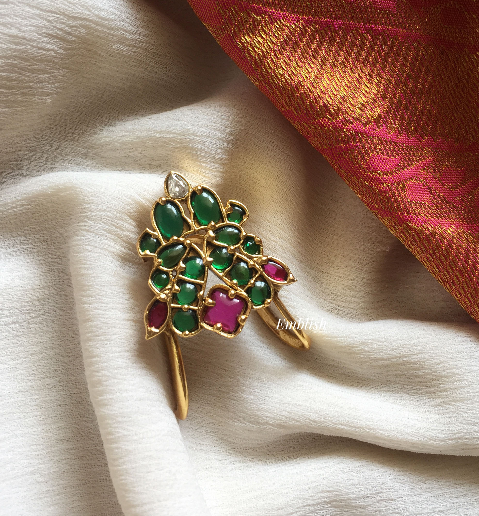 Peacock finger ring sales